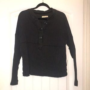 Charcoal grey/black distressed looking shirt